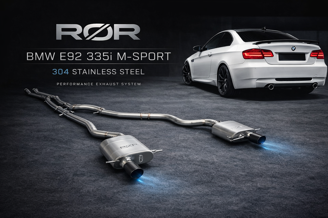 BMW 335i E90 / E92 - RØR 304 Stainless Exhaust System Cat Back