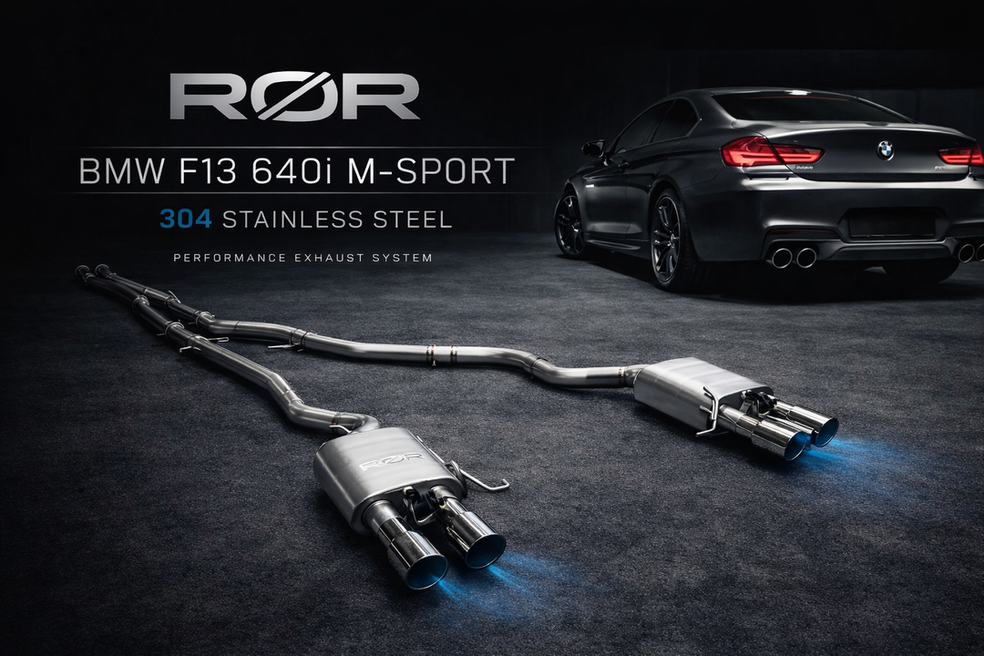 BMW 640i F07 / F12 / F13 - RØR 304 Stainless Exhaust System Cat Back